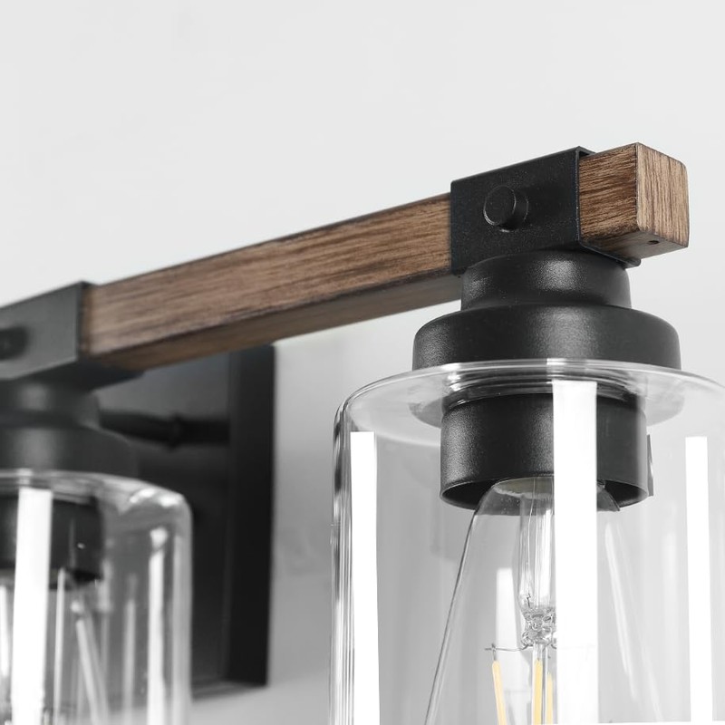 Floresita 6 Light Bathroom Vanity Light 40in with Glass Shade,