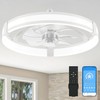 Aipsun Low Profile Ceiling Fans with Lights and Remote, 3000K-6500K