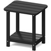 Sundale Outdoor Small Side Table, Patio All Weather Small Adirondack