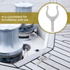 WHAMVOX Aluminum Oarlock Fitting for Kayak Sailboat Durable Lock Hardware
