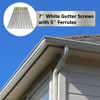 MorningRo 20 Pcs 7'' Gutter Screws with Metal Ferrule Durable