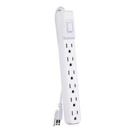 CyberPower MP1044NN Power Strip, 6-Outlets, 2-Foot Cord, Multi Pack, White, UL Listed