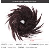 SIADEE Tousled Updo Messy Bun Hair Piece Scrunchies Synthetic Wavy