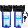 Geekpure 10-Inch Whole House Clear Water Filter Housing with Wrench