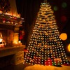 Christmas Tree Decorative Lights String Garden Layout Waterfall Lights Party