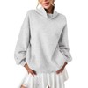 EasyGala Womens Fleece Oversized Sweatshirts with Pocket Turtle Neck Pullover