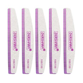 Professional Nail File Double Sided Grit 100/150 Buffer Emery Board Manicure Tools for Nail Grooming and Styling, Acrylic Gel Nail Buffer File Block Nail Polisher - 15 Pcs (100/150)