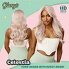 Sensationnel Glamzy Lace Part Wigs - Celestia Glueless Hand Tied