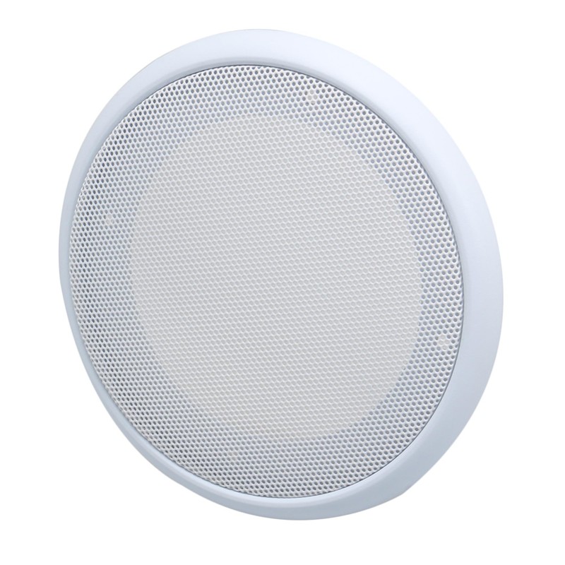 White Round Grills Cover Metal Mesh Speaker Replacement for 4