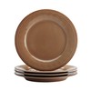 Rachael Ray Cucina Dinnerware 16-Piece Stoneware Dinnerware Set, Mushroom Brown