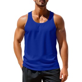 Zengjo Mens Running Singlet(Royal Blue,XL)