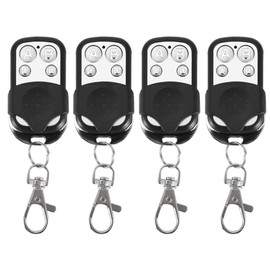 4Pcs Auto Wireless Fernbedienung Schlüsselanhänger, Universal Cloning Fernbedienung Schlüsselanhänger Ersatz für Auto Garagentor Gate 433mhz