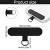 2 Pieces Black Universal Phone Chain Phone Lanyard Patch Ultra