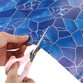 Nuanchu Vinyl Pool Liner Patch Self-Adhesive PVC Repair Patch for Swimming Pools Inflatable Boat(Marble,28 x 40 Inch)