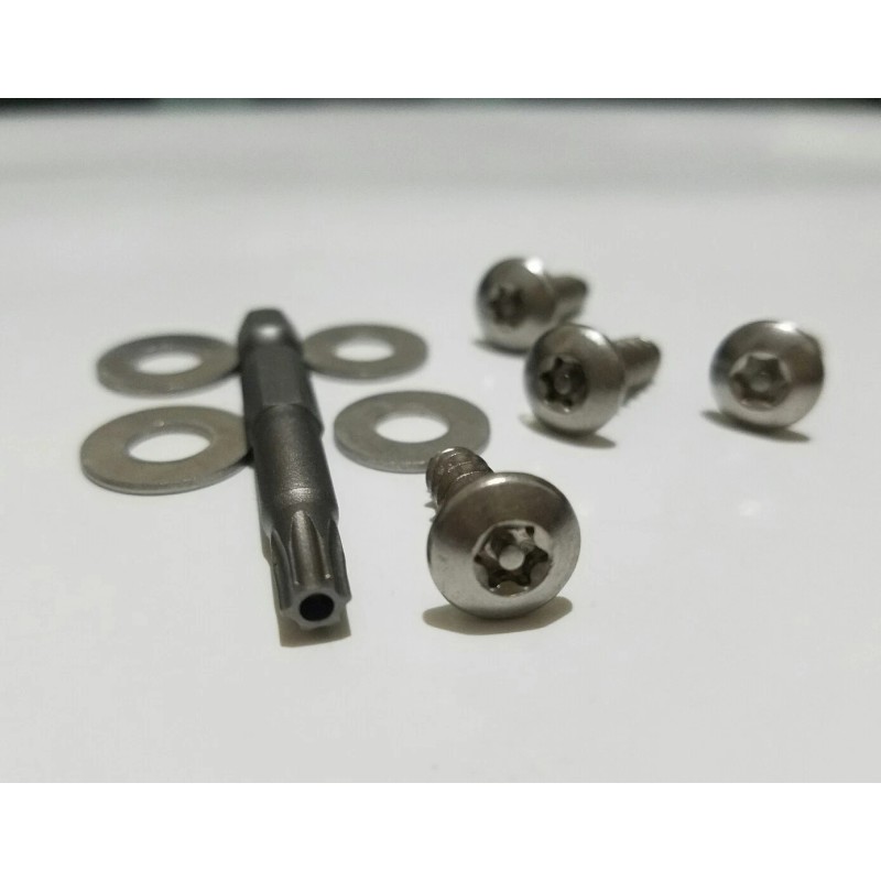 Ton's Performance 4 Domestic Theft Deterrent Auto Security License Plate