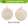 Face Loofah Pads Exfoliating Scrubber, Natural Luffa Facial Cleanser Pad