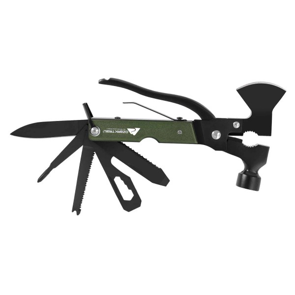 Ozark Trail 6.3 inch 19-in-1 Multi-Function Survival Tool,Aluminum Handle