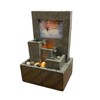 Nature's Mark 11" H Cascading Photo Frame Tabletop Water Fountain