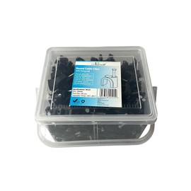 280 Pcs 12mm Type K Black Round Cable Clips
