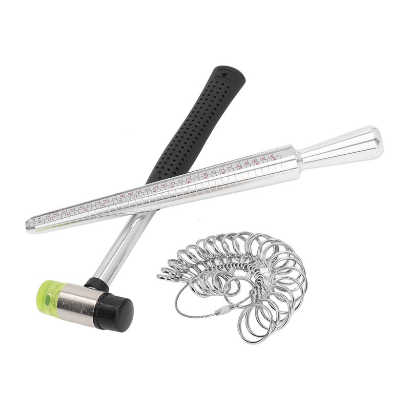 Ring Sizer Measuring Tool Mandrel Gauge Jewelry Hammer Measurement Maker
