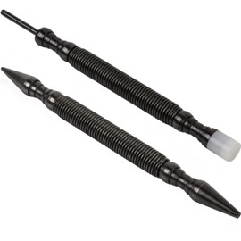 HIT Tool Pro Combo Kit 1/32" & 2/32" Nail Set & Door Pin Remover with Nylon Hammer (2 Tools)