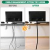 Pack of 500 Cable Management Kit, Cable Management with Cable