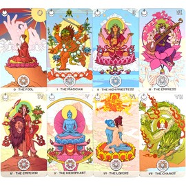 Tarot Cards, 78 Sheets, Tarot Divination Torting, Siddhartha Tarot, Japanese Instruction Manual Included (English Language Not Guaranteed)