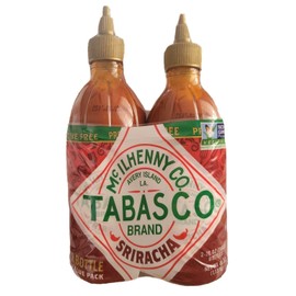 TABASCO SRIRACHA PRESERVATIVE FRRE HOT SAUCE Non GMO 2 Bottles 20 oz. Value Pack