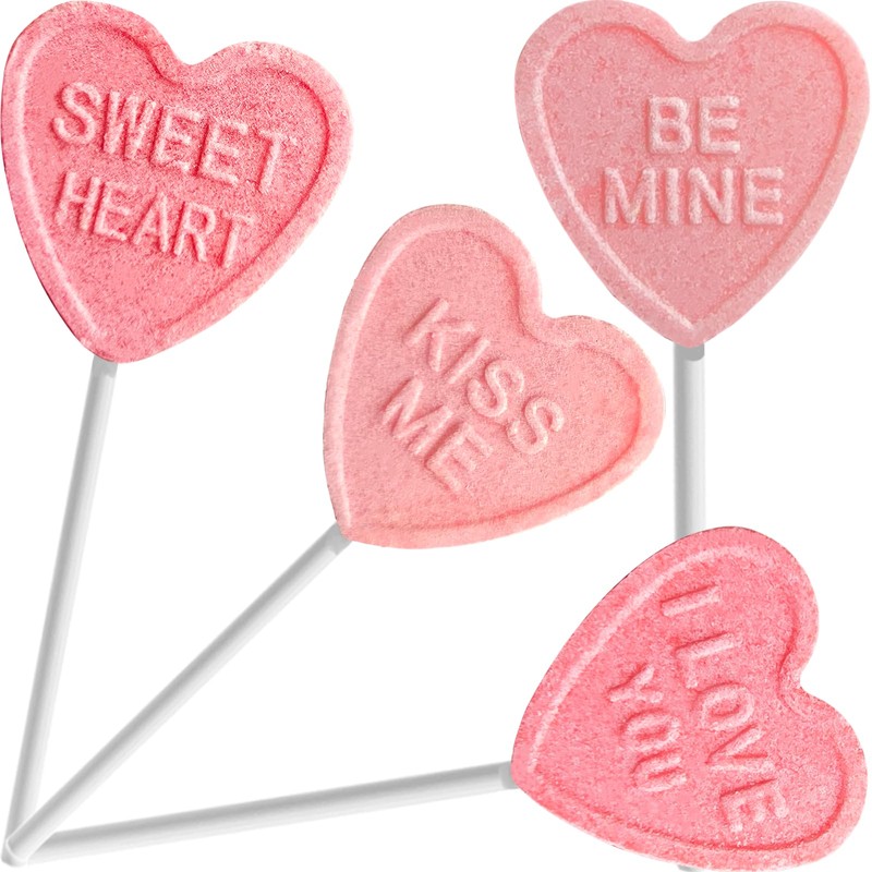 Fruidles Valentine's Day Winkie Lollipop Sucker, Individually Wrapped (36-Pack)