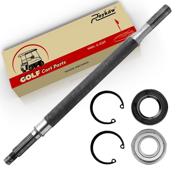 Roykaw EZGO TXT Rear Axle Shaft with Bearing Seal Kit