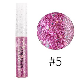 Handaiyan Iridescence Glitter Eyeliner, Liquid Glitter Eyeliner – Longwear Sparkle Liner & Eyeshadow Topper - Quick-Drying, Water-Based Formula – Buildable Shimmer Shades - Color: 05