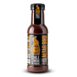 Chile Lengua de Fuego Altar BBQ – Spicy BBQ Sauce with Scotch Bonnet & Lime, Sweet Tangy Smoky, 5 oz Bottle (Pack of 1)