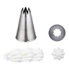 thermohauser Star nozzle set (stainless steel), L and XXL, diameter