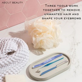 About Face Kit completo de perfeccionamiento facial para afeitado y exfoliación, incluye 3 peluqueros de belleza