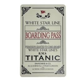Titanic Ticket Bookmark Boarding Pass Tickets Bookmarks Memorabilia Reading Gifts - 5 Pack