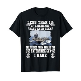 USS Enterprise CVN-65 Aircraft Carrier T-Shirt
