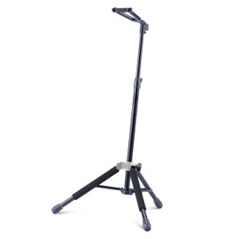 AWEDA Single Guitar Stand with Adjustable V-Shape Yoke, Height-Adjustable Metal Guitar Stand