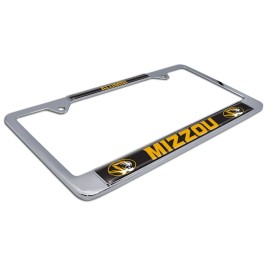 AMG Missouri Mizzou Tigers Alumni Chrome Metal License Plate Frame