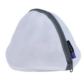 Laundry 360 X-Large Bra Wash Bag | Dimensions : 10 x 7.8 x 7 inches | Durable Zip Closure | Protects Garments | Breathable | Laundry Accessories | White
