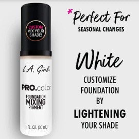 L.A. Girl Pro Color Foundation Mixing Pigment – Pigmento Profesional en Crema para Mezcla Perfecta de Bases y Maquillaje