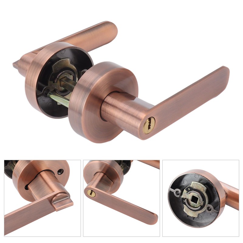 Passage Door Lever Set Aluminum Alloy Simple Modern Door Entry
