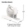 Hamilton Beach Power Deluxe 6-Speed Electric Hand Mixer with Snap-On