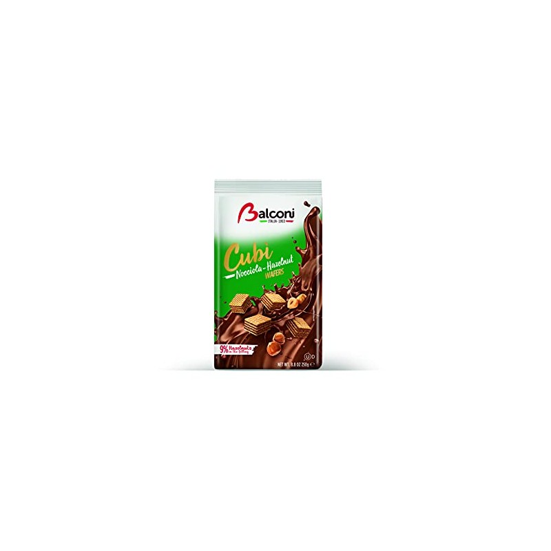 Balconi Cubi Hazelnut Wafers - 250 g