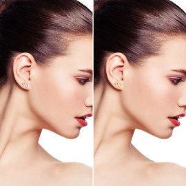 MicLee Fashion Infinity Sign Infinity Stud Earrings 925 Sterling Silver Women's Earrings with Gift Bag Super Christmas Gift, Silver