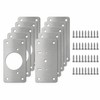 Cabinet Hinge Repair Plates Set of 10 – Stainless Steel