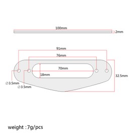 Healifty Guitar Accessories Pickup Mounting Rings for Humbucker Metal Single Coil Pickups Cover Frame Replacement for ST Electric Guitar Bass (Gold) Black Rings