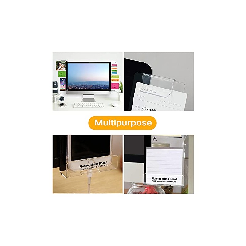 Multifunctional Acrylic Memo Boards Set for Computer