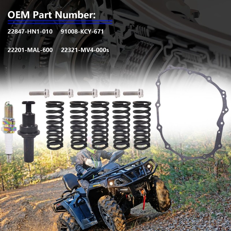 BIGLKNM Clutch Kit & Clutch Cover Gasket & Clutch Lifeter