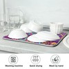 Kcldeci Indian Bohemian Mandala Dish Drying Mat Absorbent Reversible Microfiber