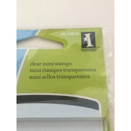 Inkadinkado Acrylic Clear Mini Block Stamping Tool Square Small 2.5 inch Craft